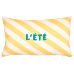 COUSSIN EXTERIEUR L ETE JAUNE 30X50CM