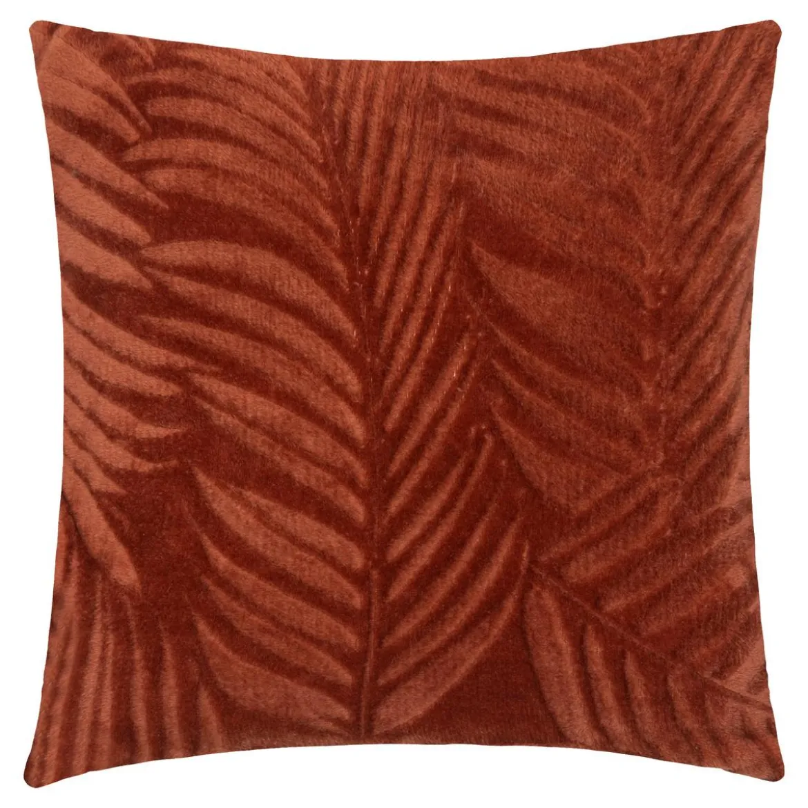 COUSSIN FLANEL BRUSH ZOA TERRACOTTA 40X40CM