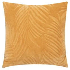 COUSSIN FLANEL BRUSH ZOA OCRE 40X40CM