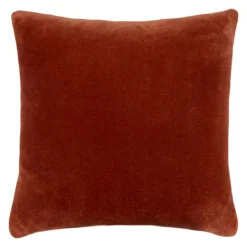 COUSSIN FLANELLE UNI TERRACOTTA 38X38CM