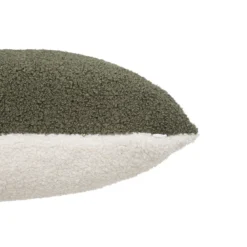 COUSSIN FOURRURE BOUCLETTE JAIKO KAKI 40X40CM
