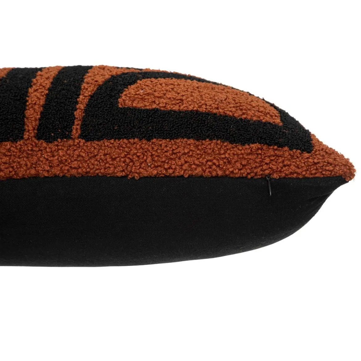 COUSSIN FOURRURE BOUCLETTE BRODE OLME CANELLE 30X50CM