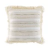 COUSSIN FRANGES 40X40CM COTON ATLAS NATUREL