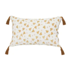 COUSSIN GAZE IMPRIME CANNELLE 30X50CM