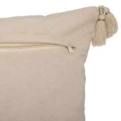 COUSSIN MOTIF BRODE NIGHT IVOIRE 40X40CM