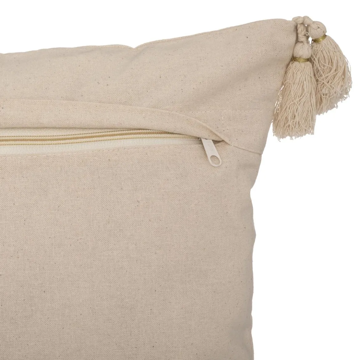 COUSSIN MOTIF BRODE NIGHT IVOIRE 40X40CM