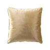 COUSSIN PASSEPOIL 45X45CM VELOURS UNI NORIA OCRE