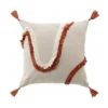 COUSSIN POMPON 40X40CM FANTAISIE MALORY TERRACOTA
