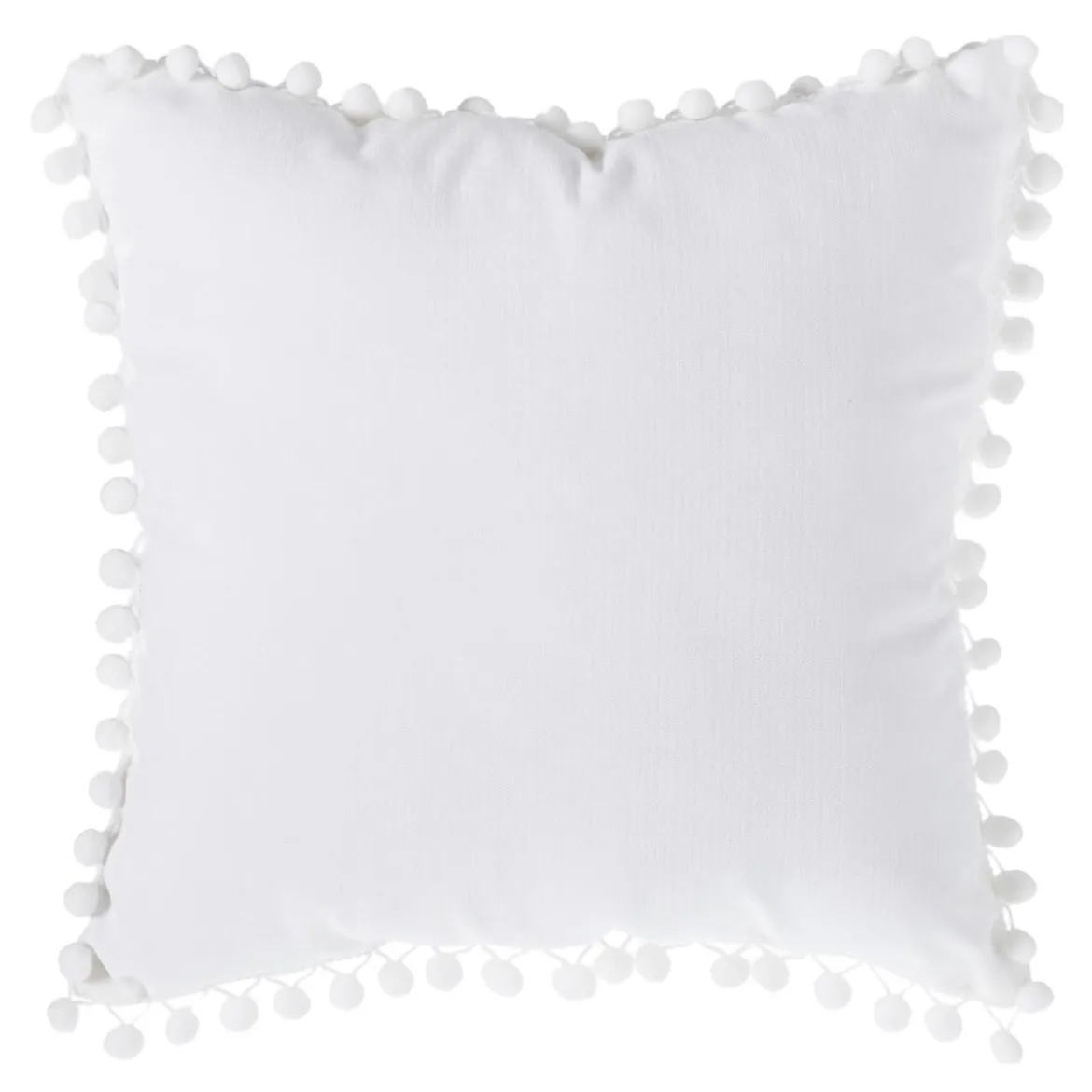 COUSSIN POMPONS IVOIRE 40X40CM