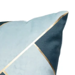 COUSSIN RAYE NELYA VELOURS BLEU 40X40CM