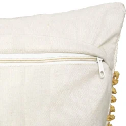COUSSIN RECYCLE ROW OCRE 45X45CM