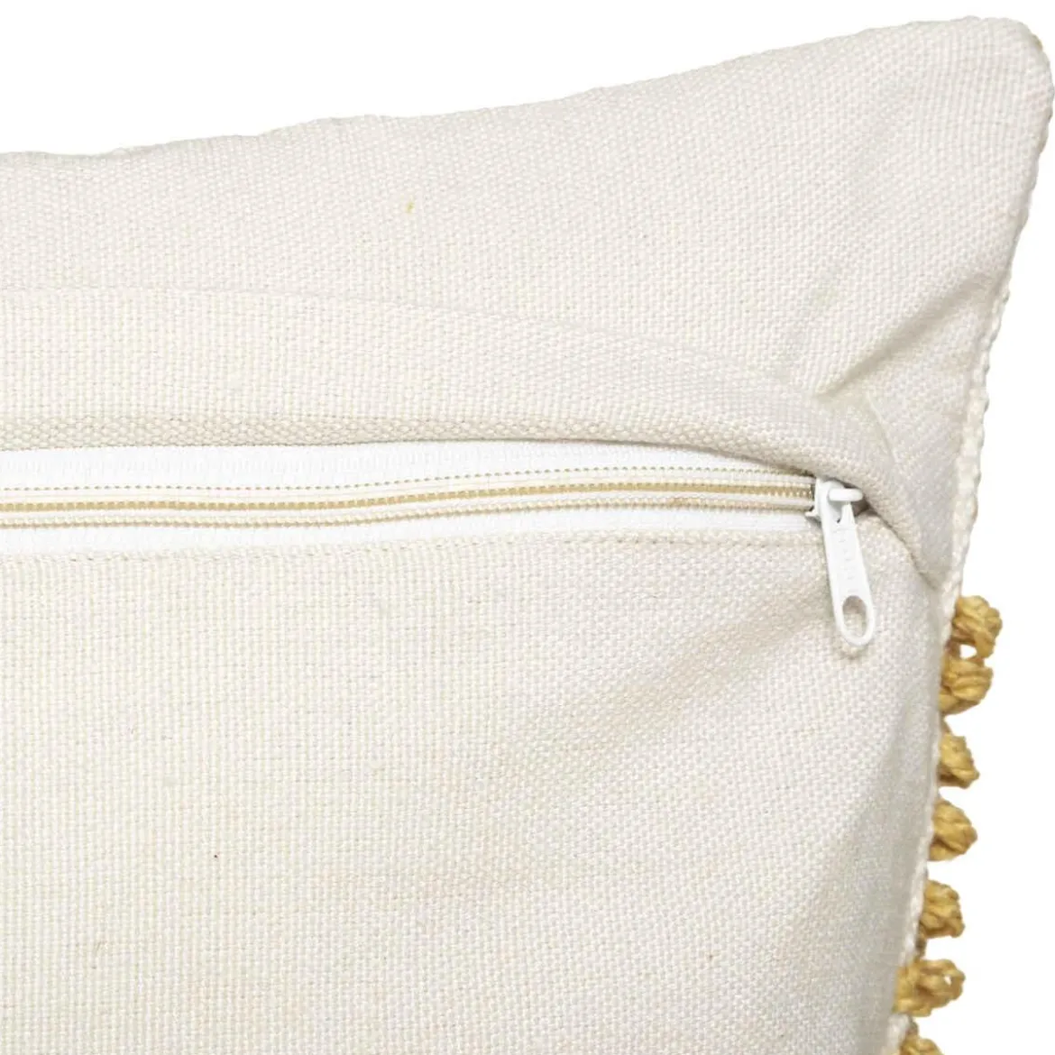 COUSSIN RECYCLE ROW OCRE 45X45CM