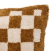 COUSSIN TUFTE DAMIER CORNER OCRE 38X58CM