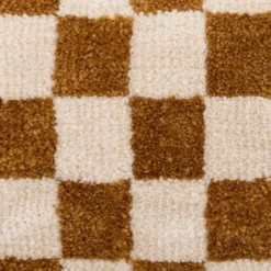 COUSSIN TUFTE DAMIER CORNER OCRE 38X58CM