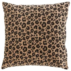 COUSSIN VELOURS JACQUARD LEOPARD LYNRA 40X40CM
