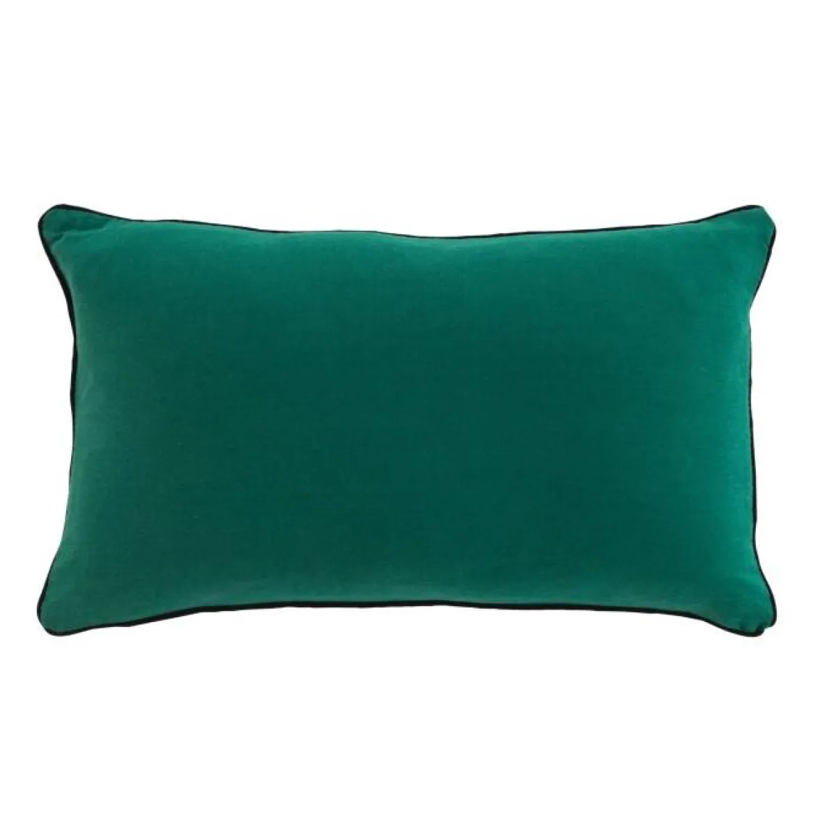 COUSSIN 30X50CM COTON LAVE LINETTE EMERAUDE