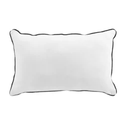 COUSSIN 30X50CM COTON LAVE LINETTE BLANC
