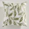 COUSSIN 40X40CM FLORALE KAKI