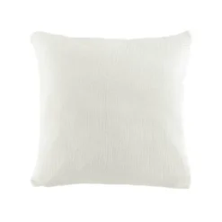 COUSSIN 40X40CM GAZE DE COTON UNI ANGELIA BLANC