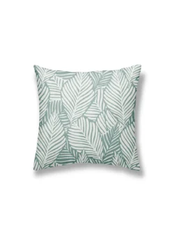 COUSSIN 40X40CM MOTIF FEUILLAGE VERT