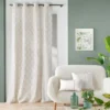 COUSSIN 45X45CM POLYCOTON IMPRIME METALLISE MAHO BLANC