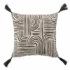 COUSSIN 45X45CM POLYCOTON IMPRIME PANDORE NOIR