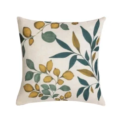 COUSSIN 45X45CM POLYESTER LIN IMPRIME ILONA DES PLACE