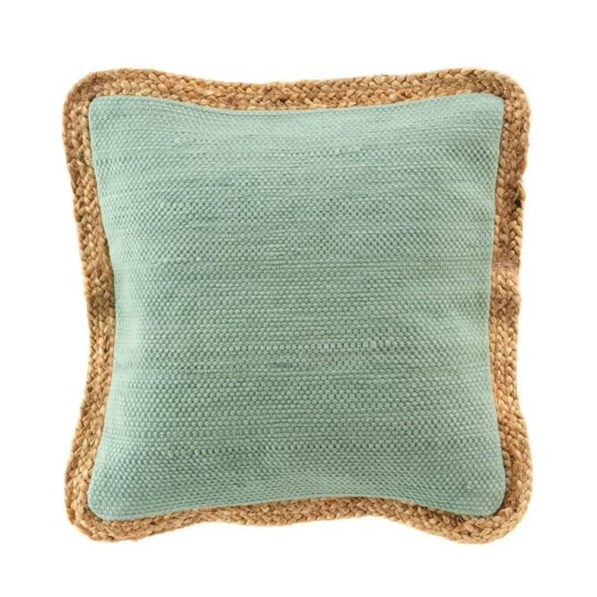 COUSSIN 45X45CM UNI ET JUTE AKINA SAUGE