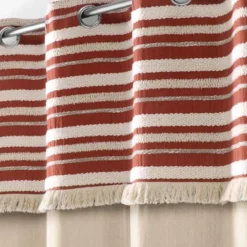 COUSSIN DEHOUSSABLE FRANGES 40X40CM COTON ATLAS TERRACOTTA
