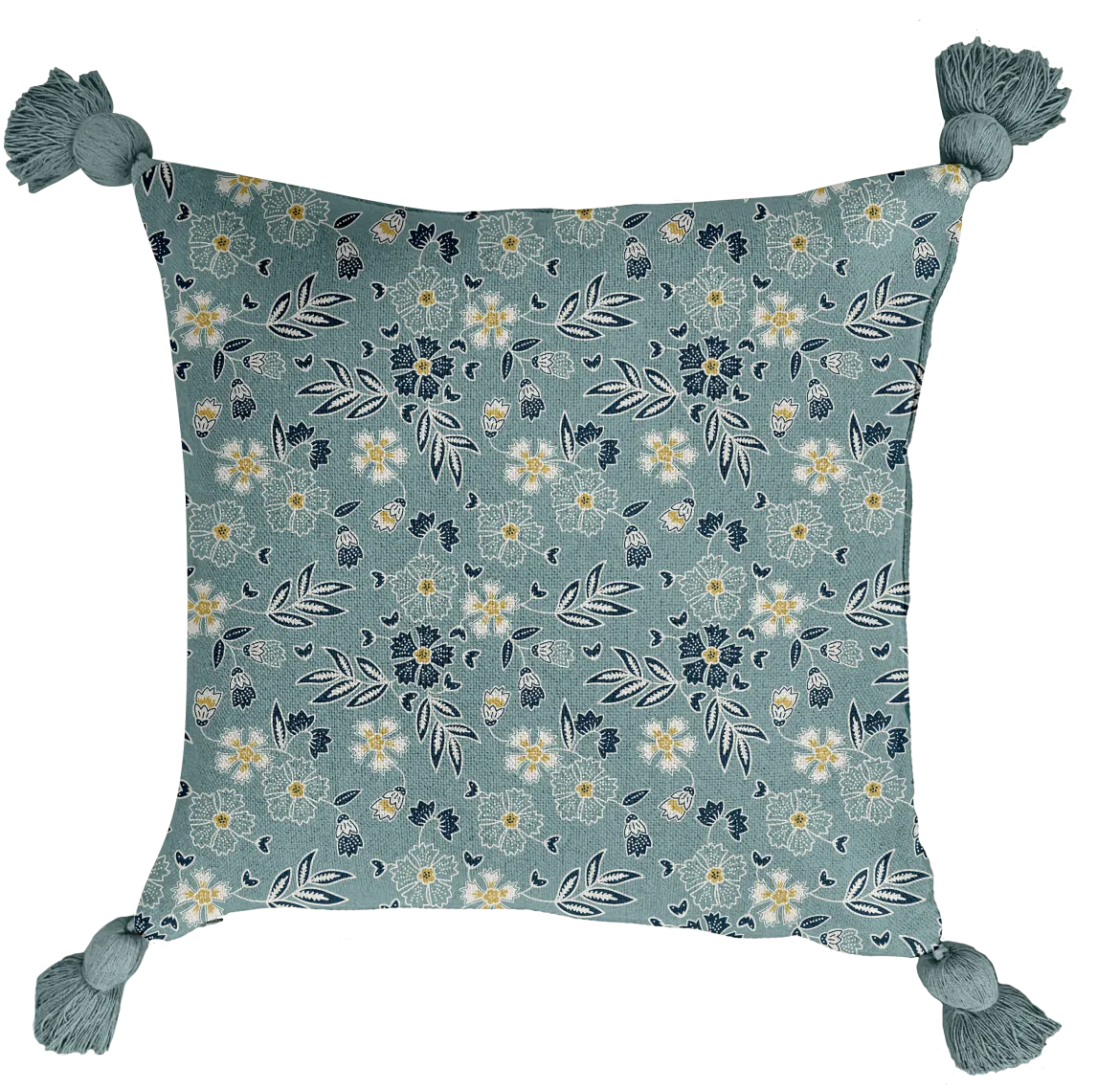 COUSSIN DEHOUSSABLE 40X40CM PONPOMS