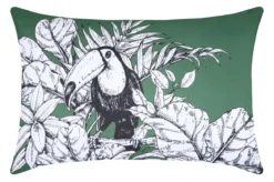 COUSSIN DEPERLANT DECO IMPRIME TOUCAN 40X60CM