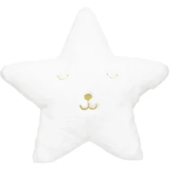 COUSSIN ETOILE FOURRURE BLANC