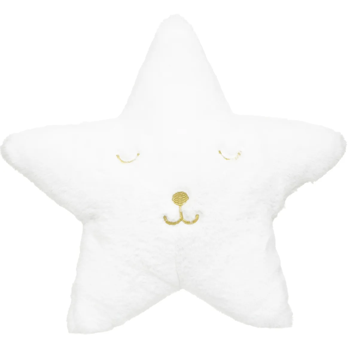 COUSSIN ETOILE FOURRURE BLANC