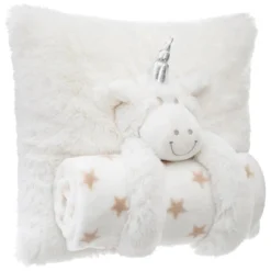 COUSSIN ET PLAID LICORNE