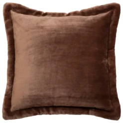 COUSSIN FLANELLE CUDDLY MARRON 53X53CM