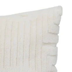 COUSSIN FOURRURE JACQUARD ARKA IVOIRE 50X80CM