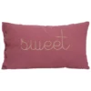 COUSSIN LILI VIEUX ROSE 30X50CM
