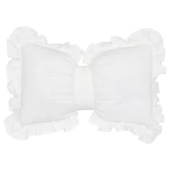 COUSSIN NOEUD FLEUR DE ROSE 30X50CM