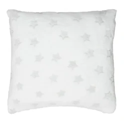 COUSSIN PHOSPHORESCENT ETOILE BLANC 40X40CM