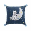 COUSSIN POMPONS 40X40CM IMPRIME PETIT ASTRONAUTE
