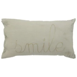 COUSSIN RECTANGLE DOUBLE GAZE COTON VERT
