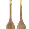 COUVERT A SALADE ACACIA CITRON 30CM