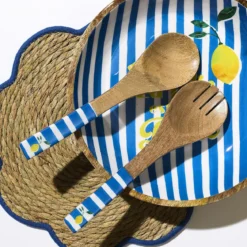 COUVERT A SALADE MANGUIER DOLCE VITA BLEU