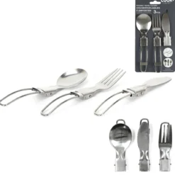 COUVERT PLIABLE A EMPORTER INOX X3 PIECES