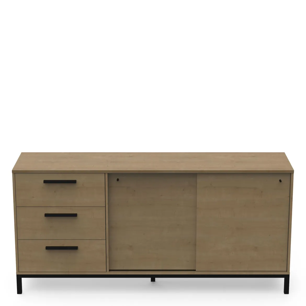CRAFT ENFILADE 2 PORTES COULISSANTES 3 TIROIRS