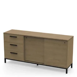 CRAFT ENFILADE 2 PORTES COULISSANTES 3 TIROIRS