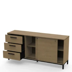 CRAFT ENFILADE 2 PORTES COULISSANTES 3 TIROIRS