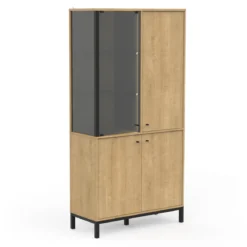 CRAFT VITRINE 1 PORTE VITREE ET 3 PORTES