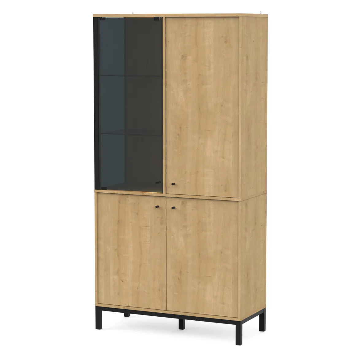 CRAFT VITRINE 1 PORTE VITREE ET 3 PORTES