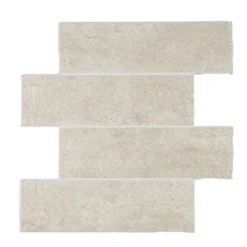 CREDENCE ADHESIVE X4 PIECES 25X25CM MURAL PIERRE NATUREL